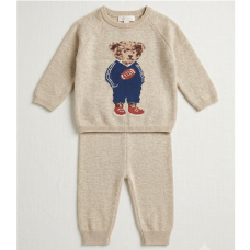J15730: Baby Boys Knitted 2 Piece Outfit (0-12 Months)